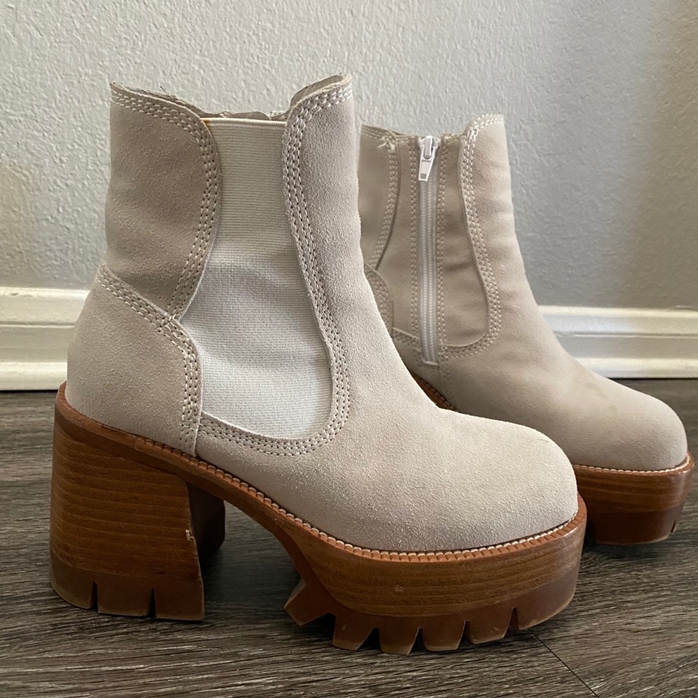 Jeffrey Campbell Free People Platform Ankle Boots